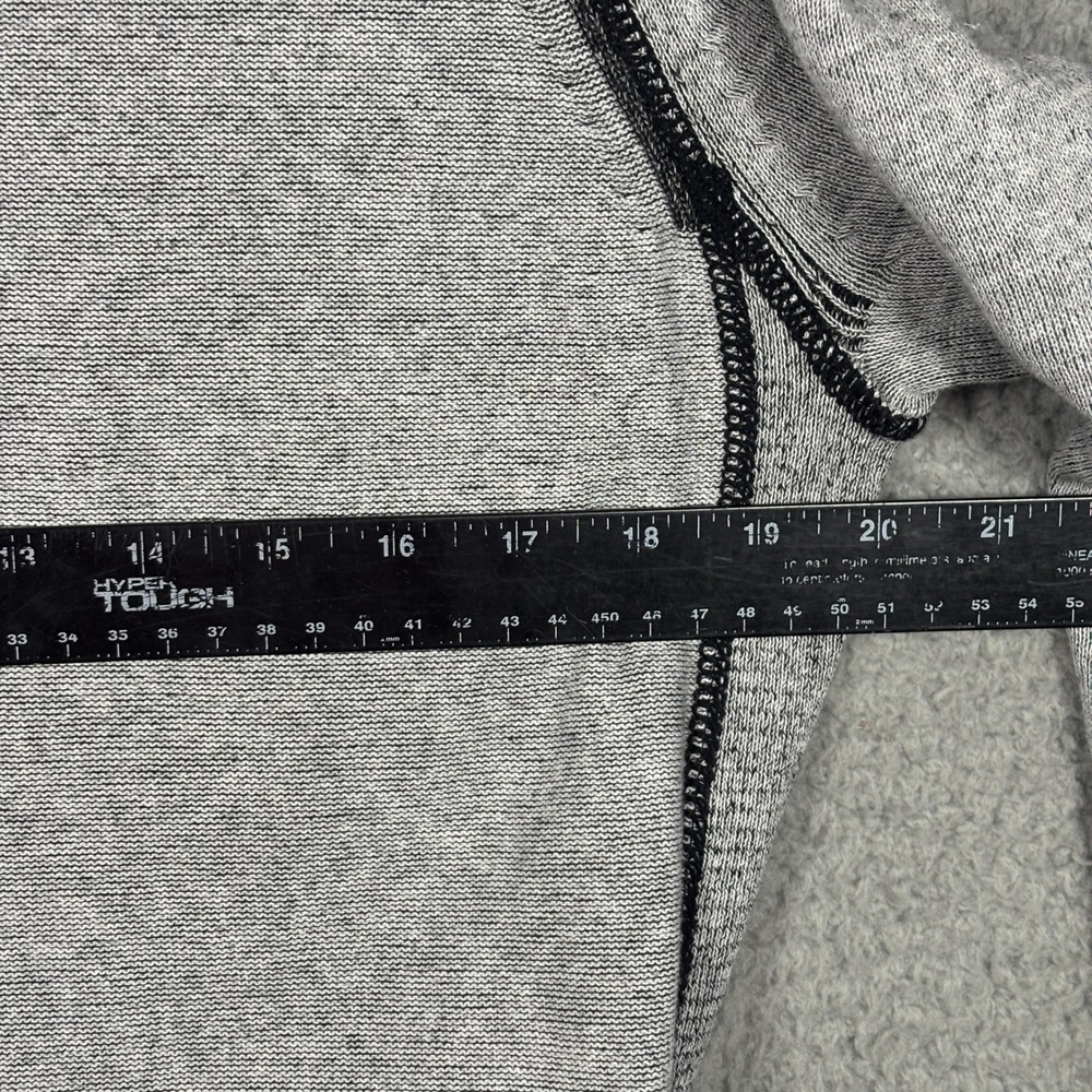 BKE Quarter Zip Sweater Mens L Gray Standard Fit Cotton Mock Neck Ribbed Trim - Picture 6 of 8